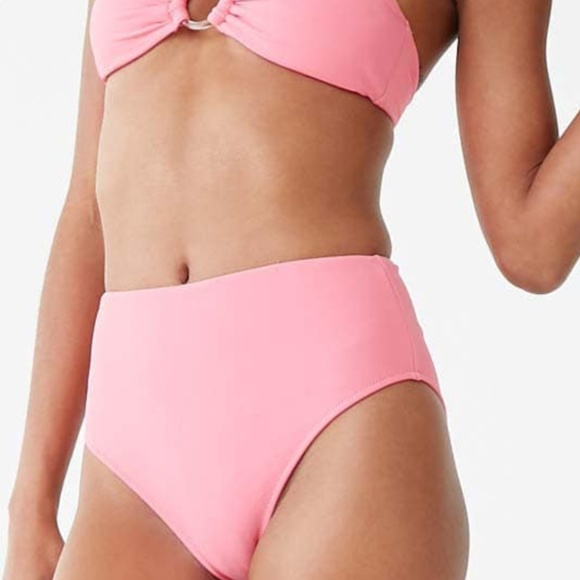 Forever 21 Other - Pink High Rise Cheeky High-Waist Bikini Bottoms